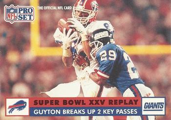 Myron Guyton SBXXV New York Giants 1991 Pro set NFL #48